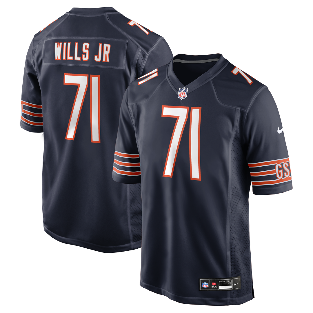 Chicago Bears Jedrick Wills Jr. Nike Navy Game Jersey product image 1