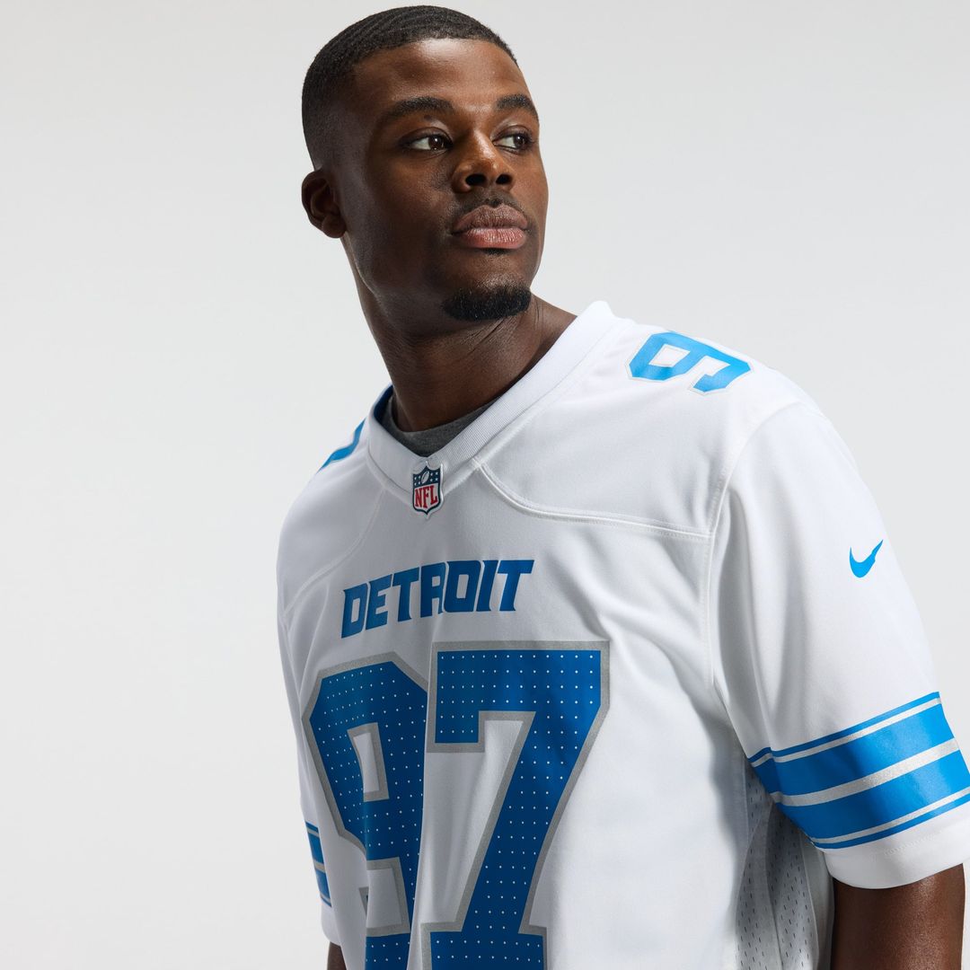 Detroit Lions Aidan Hutchinson Nike White Game Jersey product image 23