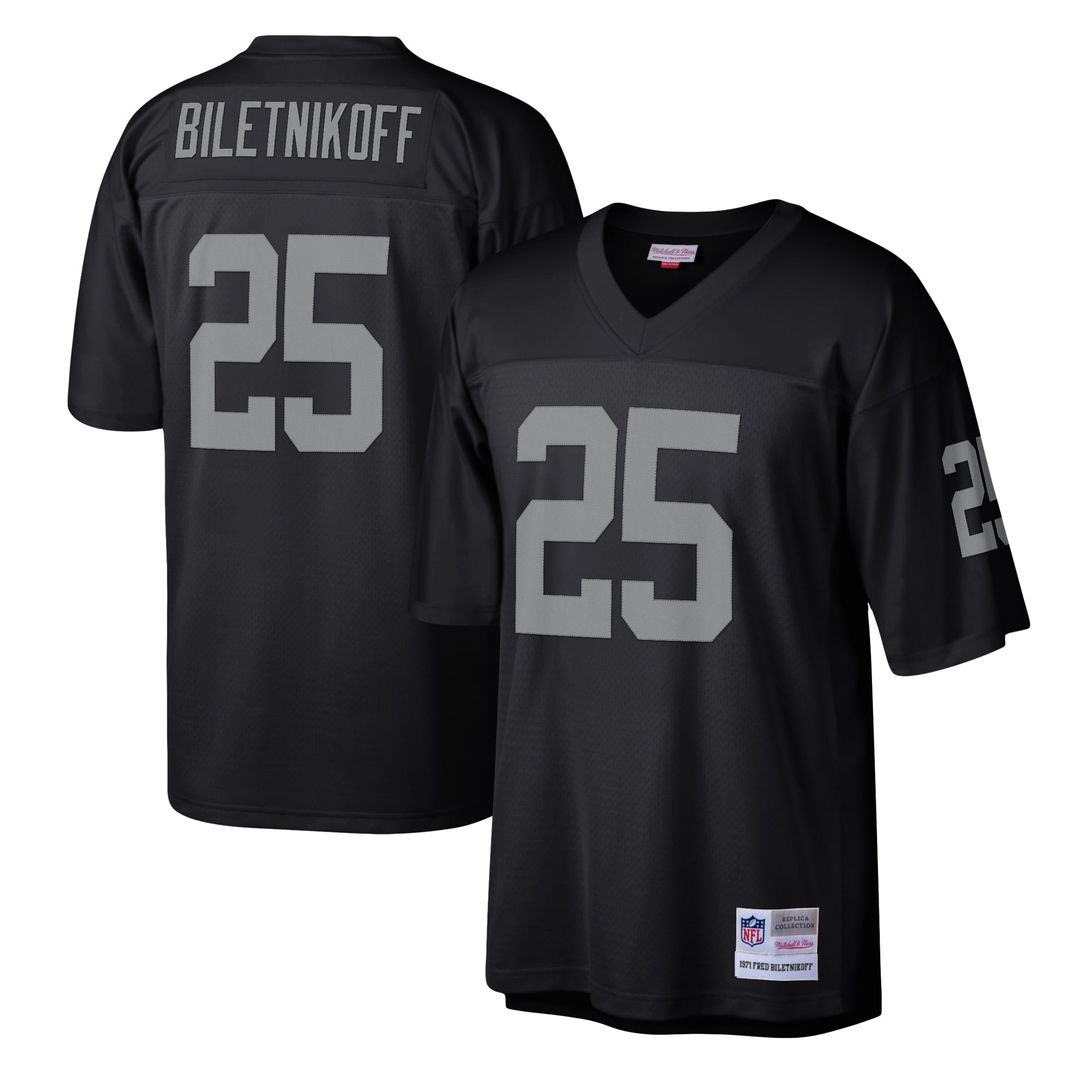 Las Vegas Raiders Fred Biletnikoff Mitchell & Ness Black product image 1