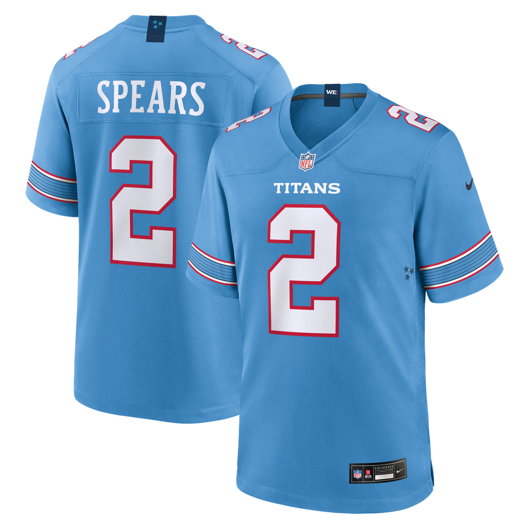 Tennessee Titans Tyjae Spears Nike Light Blue Game Jersey product image 1