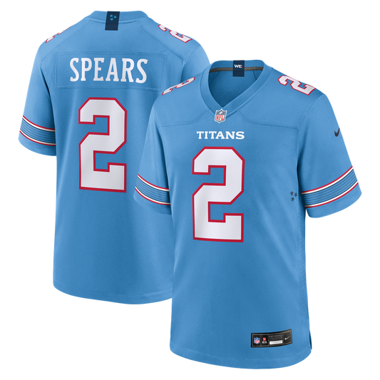 Tennessee Titans Tyjae Spears Nike Light Blue Game Jersey product image 1