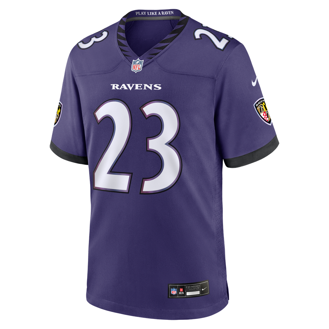 Baltimore Ravens Adam Randall Nike Purple Game Jersey product image 2
