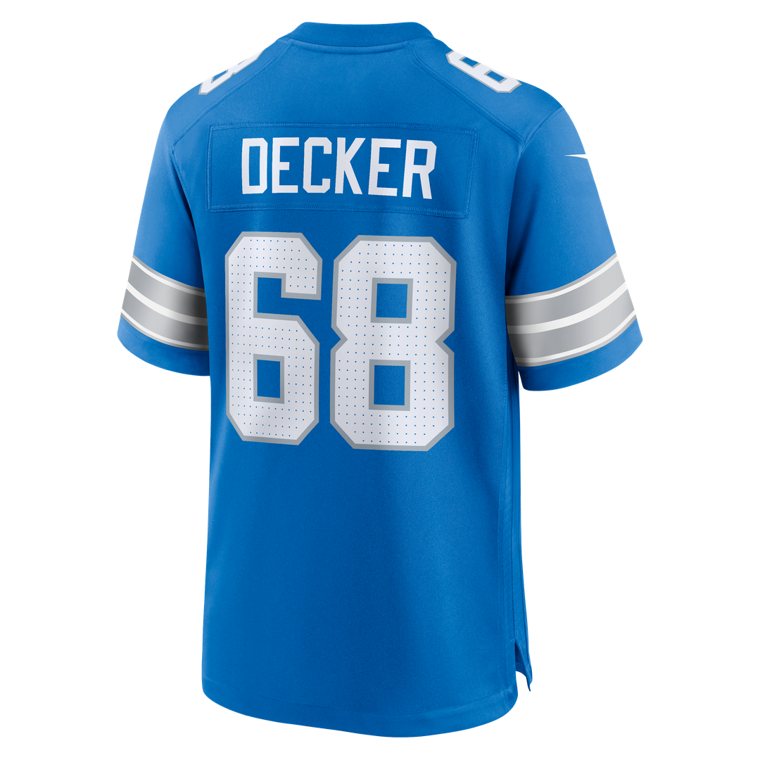 Detroit Lions Taylor Decker Nike Blue Game Jersey product image 3