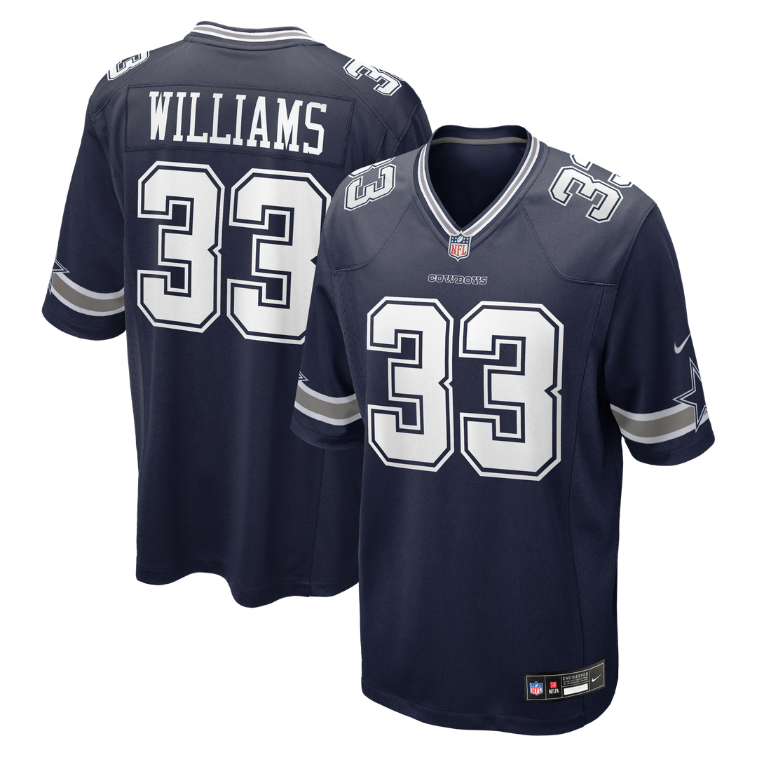Dallas Cowboys Javonte Williams Nike Navy Game Jersey product image 1