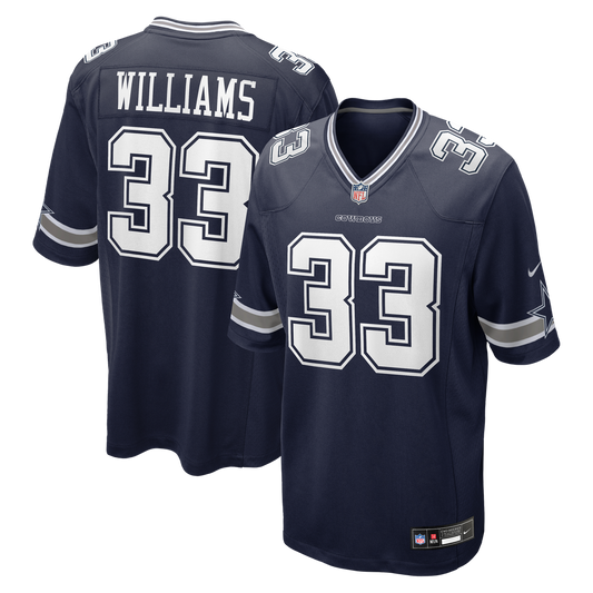 Dallas Cowboys Javonte Williams Nike Navy Game Jersey product image 1