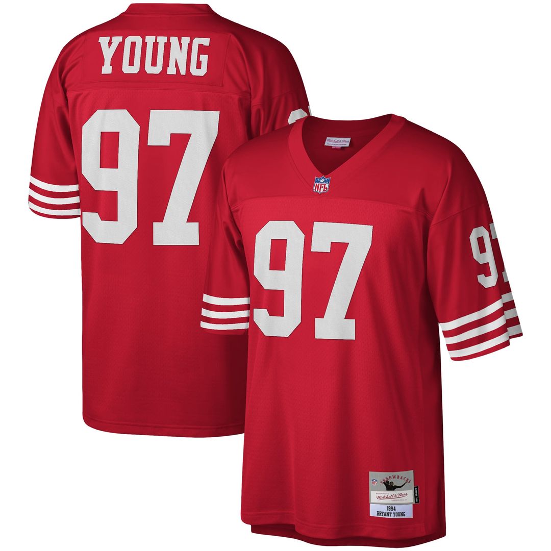 San Francisco 49ers Bryant Young Mitchell & Ness Scarlet product image 1