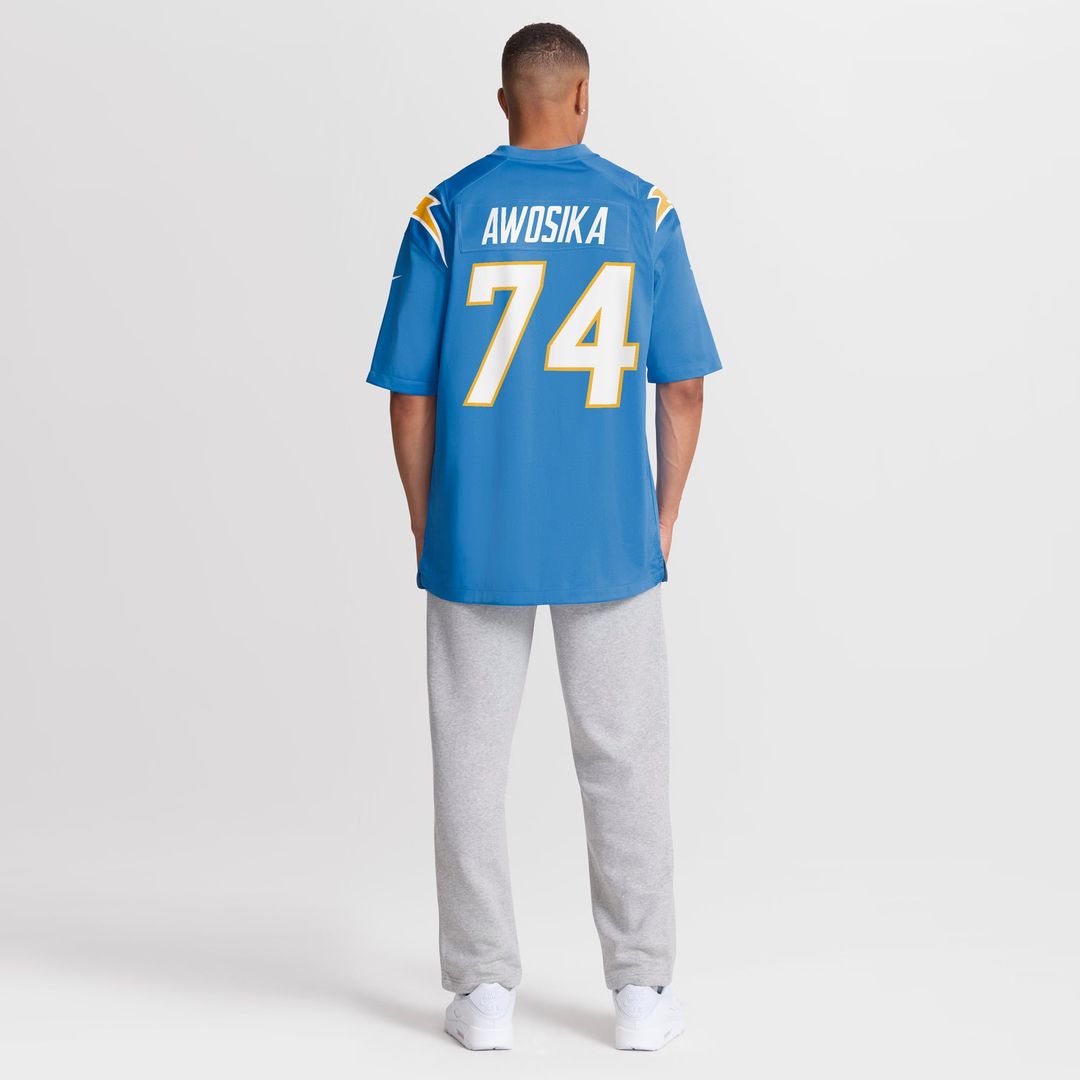 Los Angeles Chargers Kayode Awosika Nike Powder Blue Game product image 5