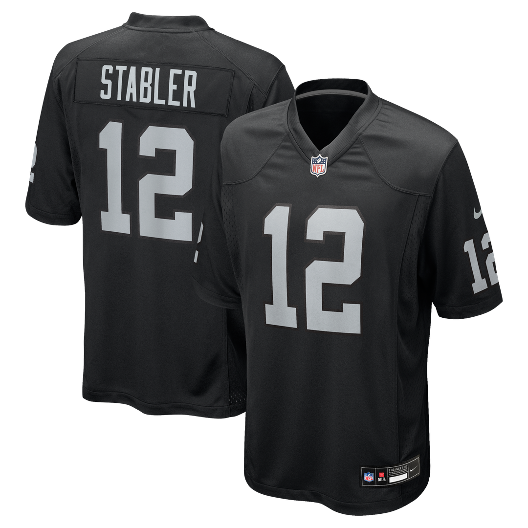 Las Vegas Raiders Ken Stabler Nike Black Retired Player product image 1