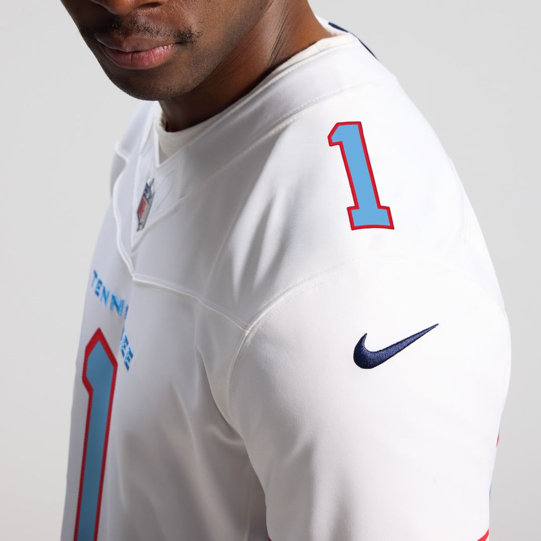 Tennessee Titans Cameron Ward Nike Light Blue Team Vapor product image 34