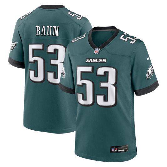 Philadelphia Eagles Zack Baun Nike Midnight Green Game product image 1