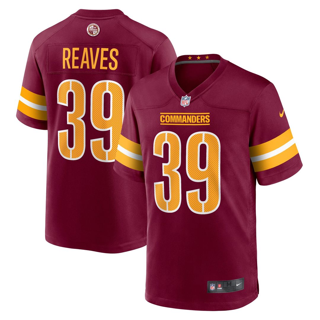 Washington Commanders Jeremy Reaves Nike Burgundy Game product image 1