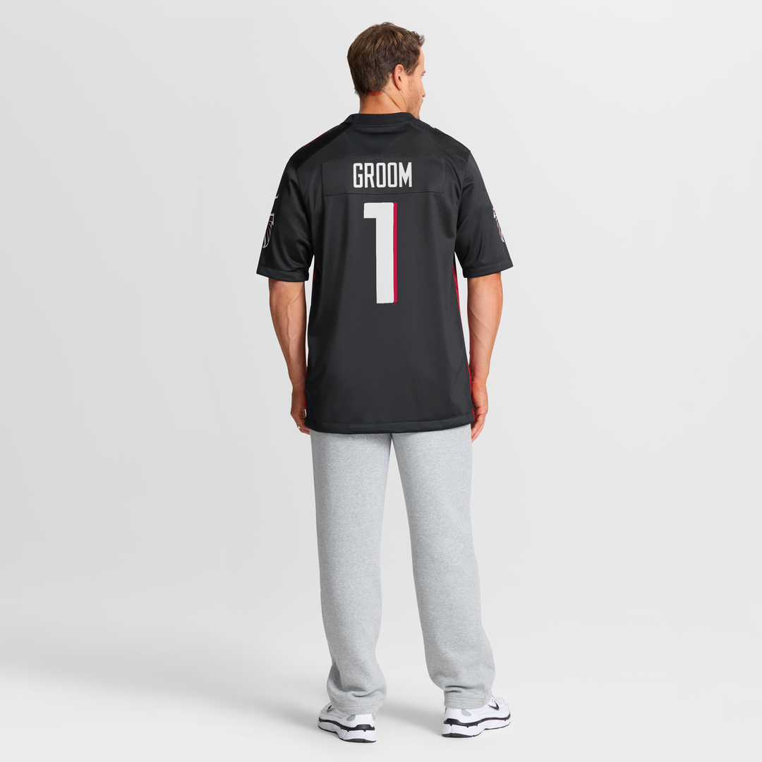 Atlanta Falcons Number 1 Groom Nike Black Game Jersey product image 8