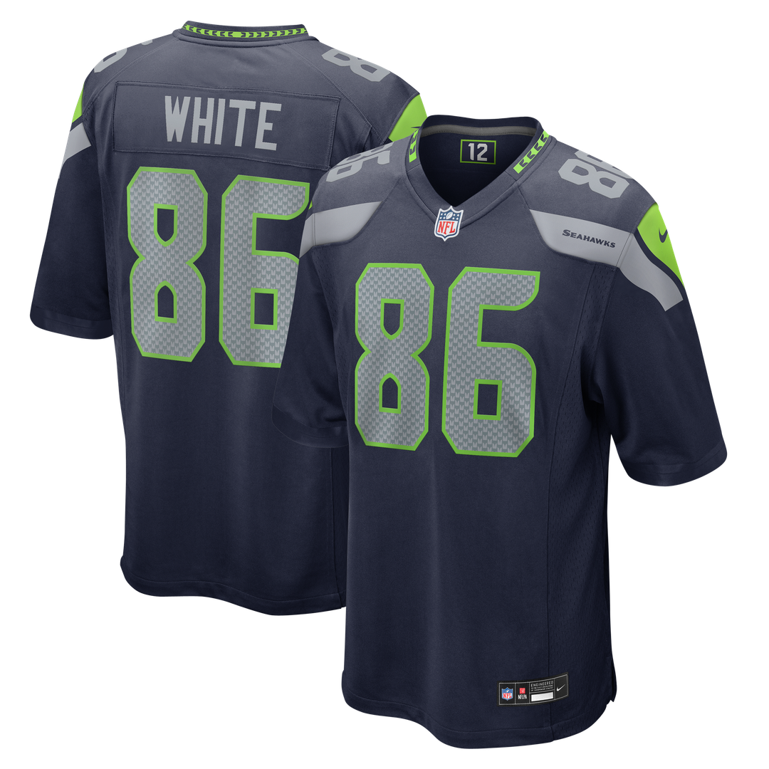 Seattle Seahawks Ricky White Nike College Navy Game Jersey product image 1