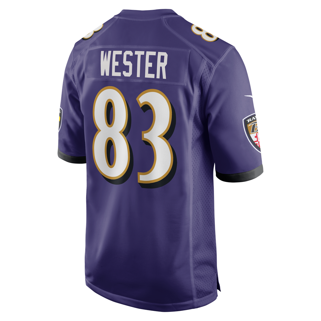 Baltimore Ravens LaJohntay Wester Nike Purple Game Jersey product image 3