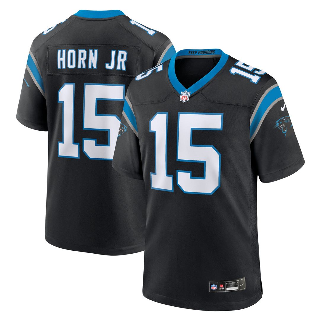 Carolina Panthers Jimmy Horn Jr Nike Black Game Jersey product image 1
