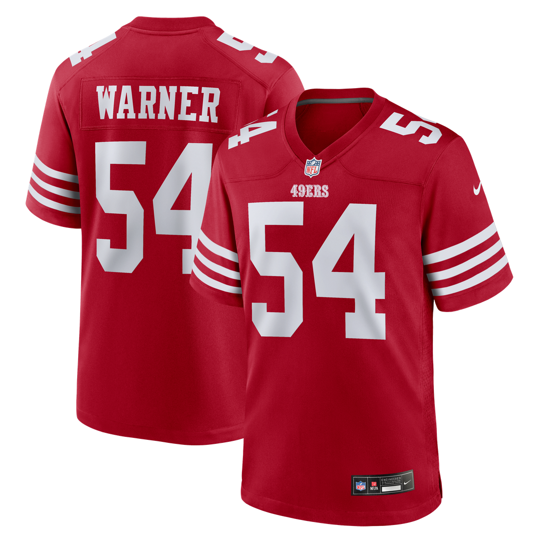 San Francisco 49ers Fred Warner Nike White Game Jersey product image 7