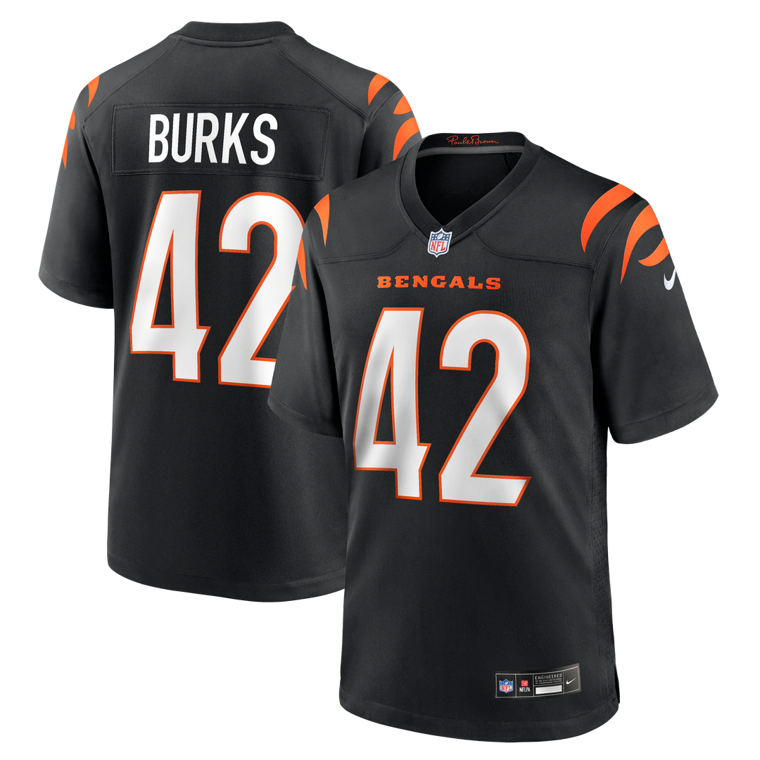 Cincinnati Bengals Oren Burks Nike Black Game Jersey product image 1