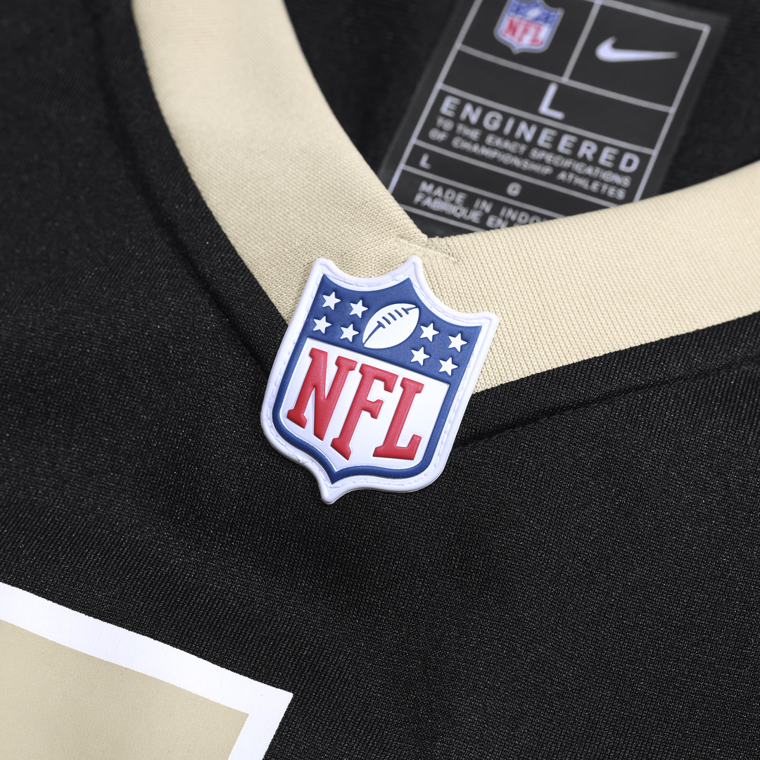 New Orleans Saints Spencer Rattler Nike Black Game Jersey product image 4