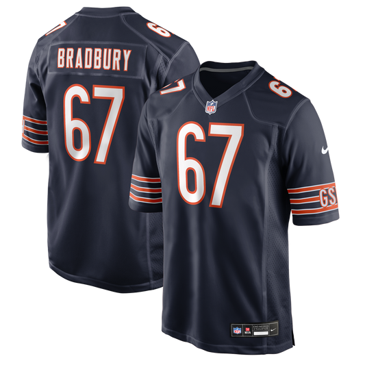 Chicago Bears Garrett Bradbury Nike Navy Game Jersey product image 1