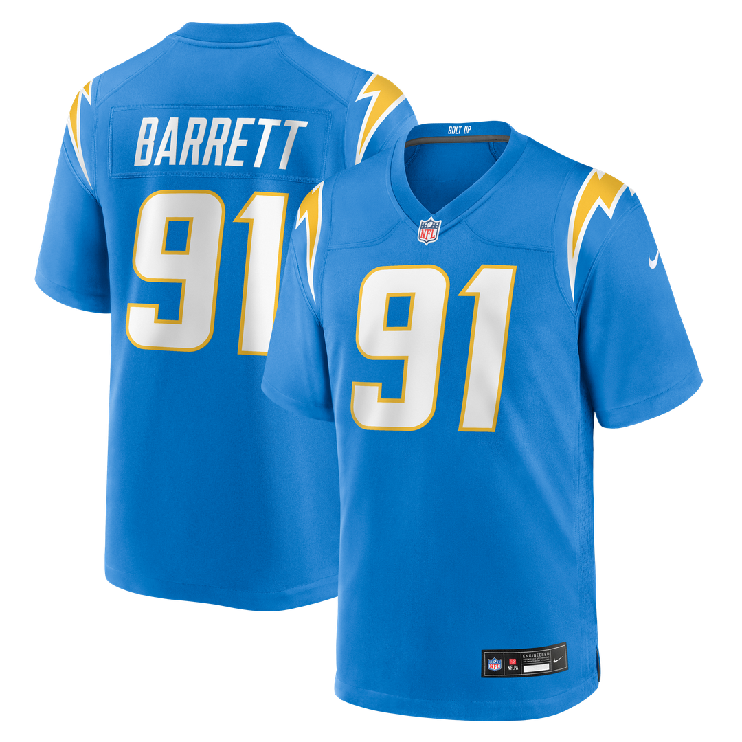 Los Angeles Chargers Nick Barrett Nike Powder Blue Game product image 1