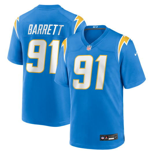Los Angeles Chargers Nick Barrett Nike Powder Blue Game product image 1