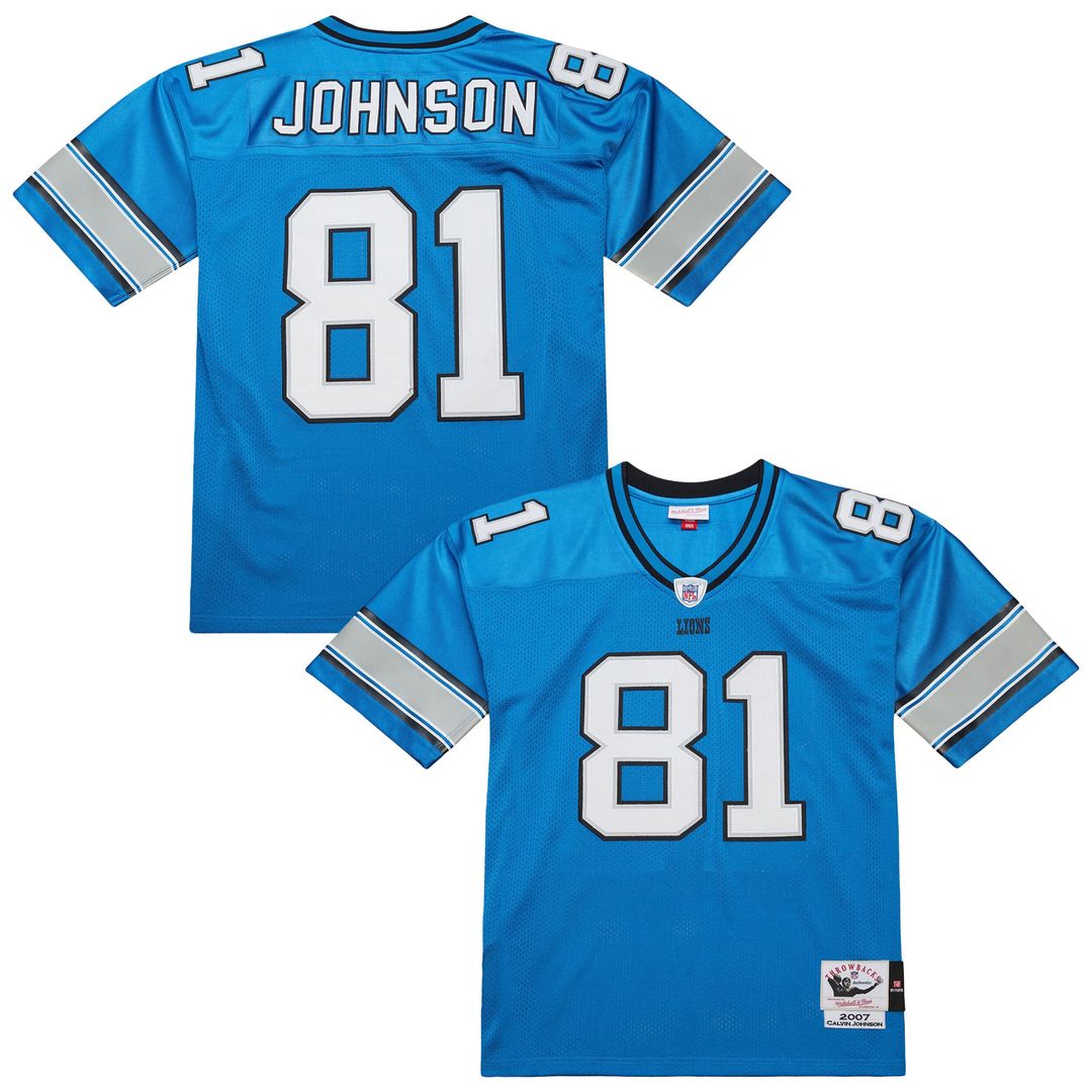 Detroit Lions Calvin Johnson Mitchell & Ness Black 2007 product image 17