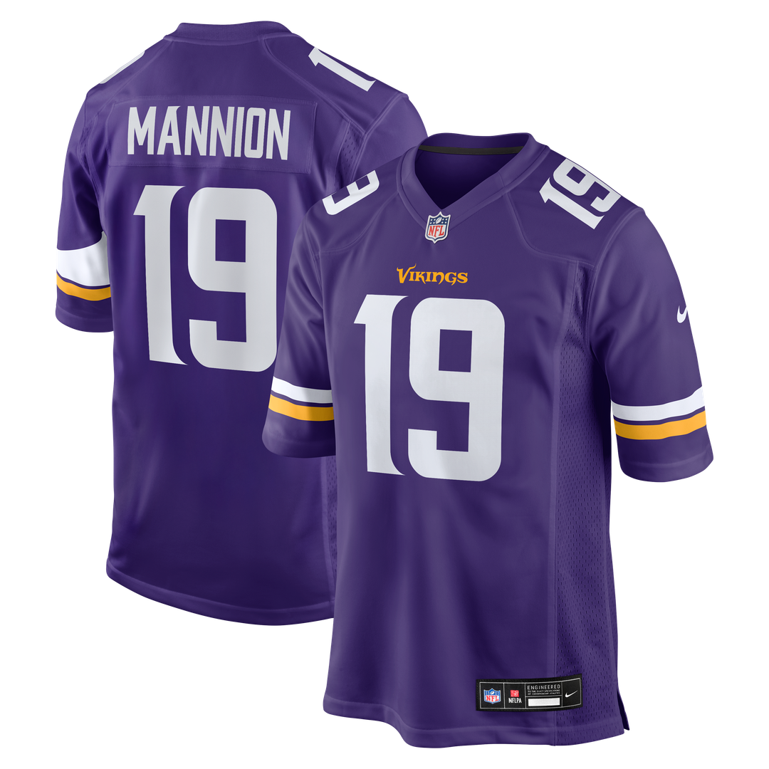 Minnesota Vikings Sean Mannion Nike Purple Game Jersey product image 1