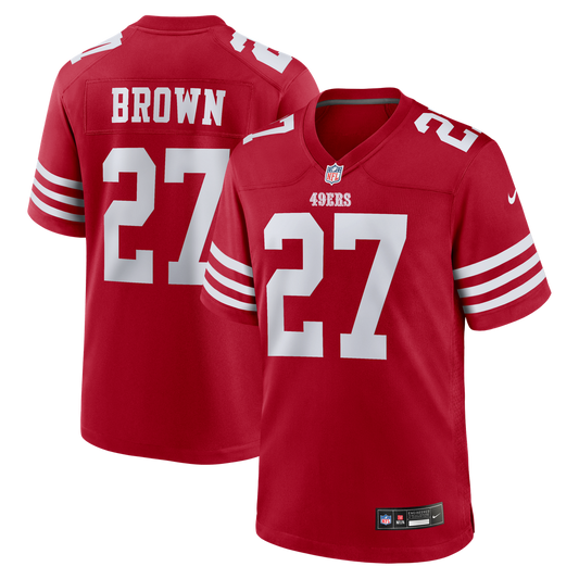 San Francisco 49ers Ji'Ayir Brown Nike Scarlet Game Jersey product image 1