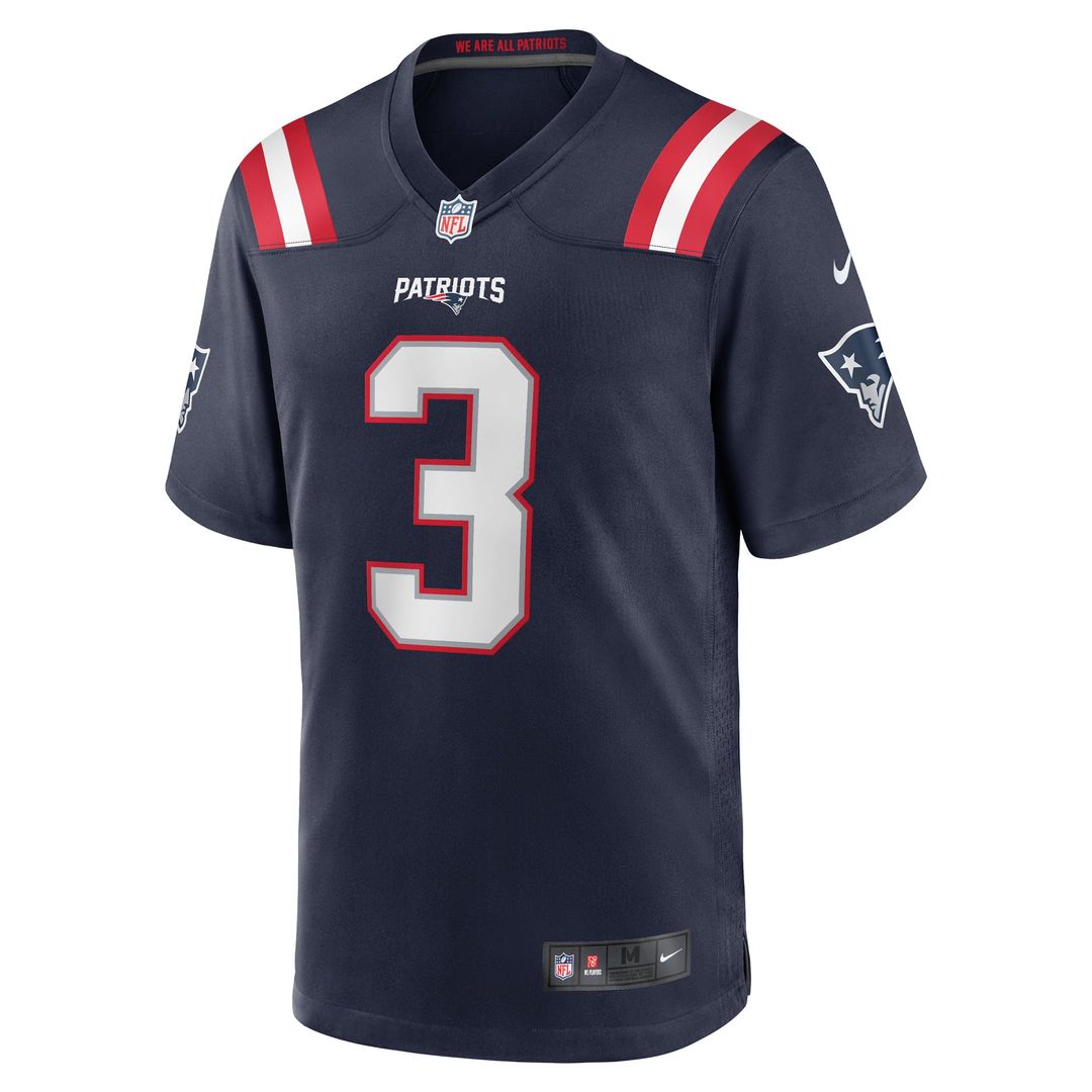 New England Patriots Demario Douglas Nike Navy Game Jersey product image 2