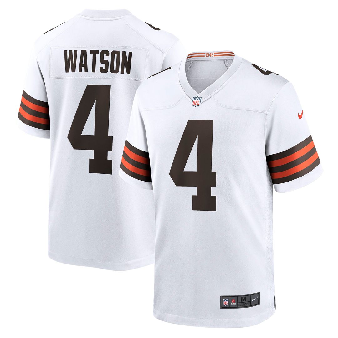 Cleveland Browns Deshaun Watson Nike White Game Jersey product image 1