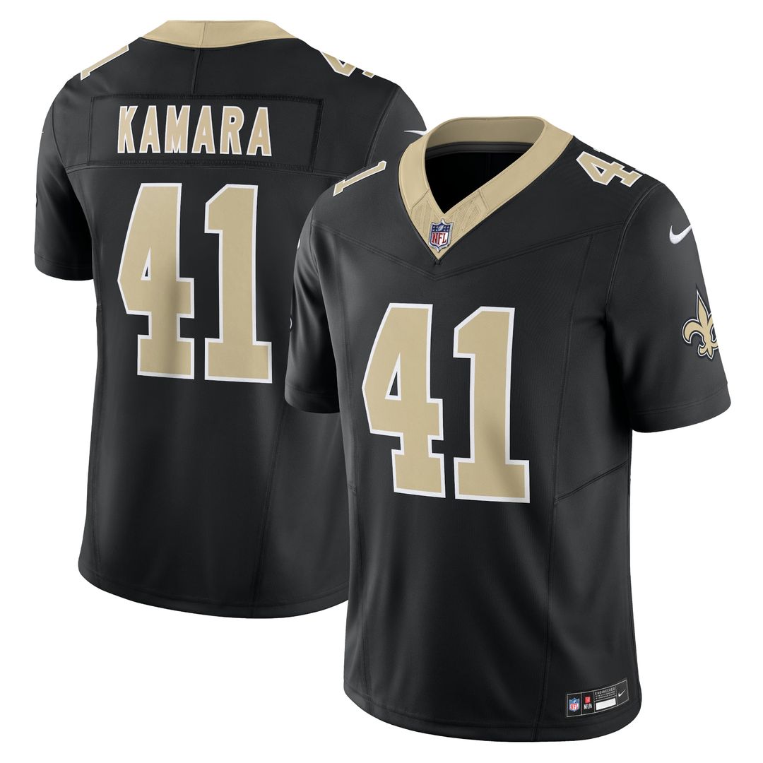 New Orleans Saints Alvin Kamara Nike Black Vapor FUSE product image 1