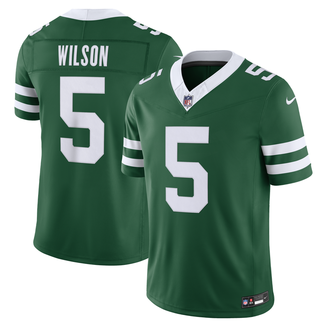 New York Jets Garrett Wilson Nike Legacy Green Team Vapor product image 1