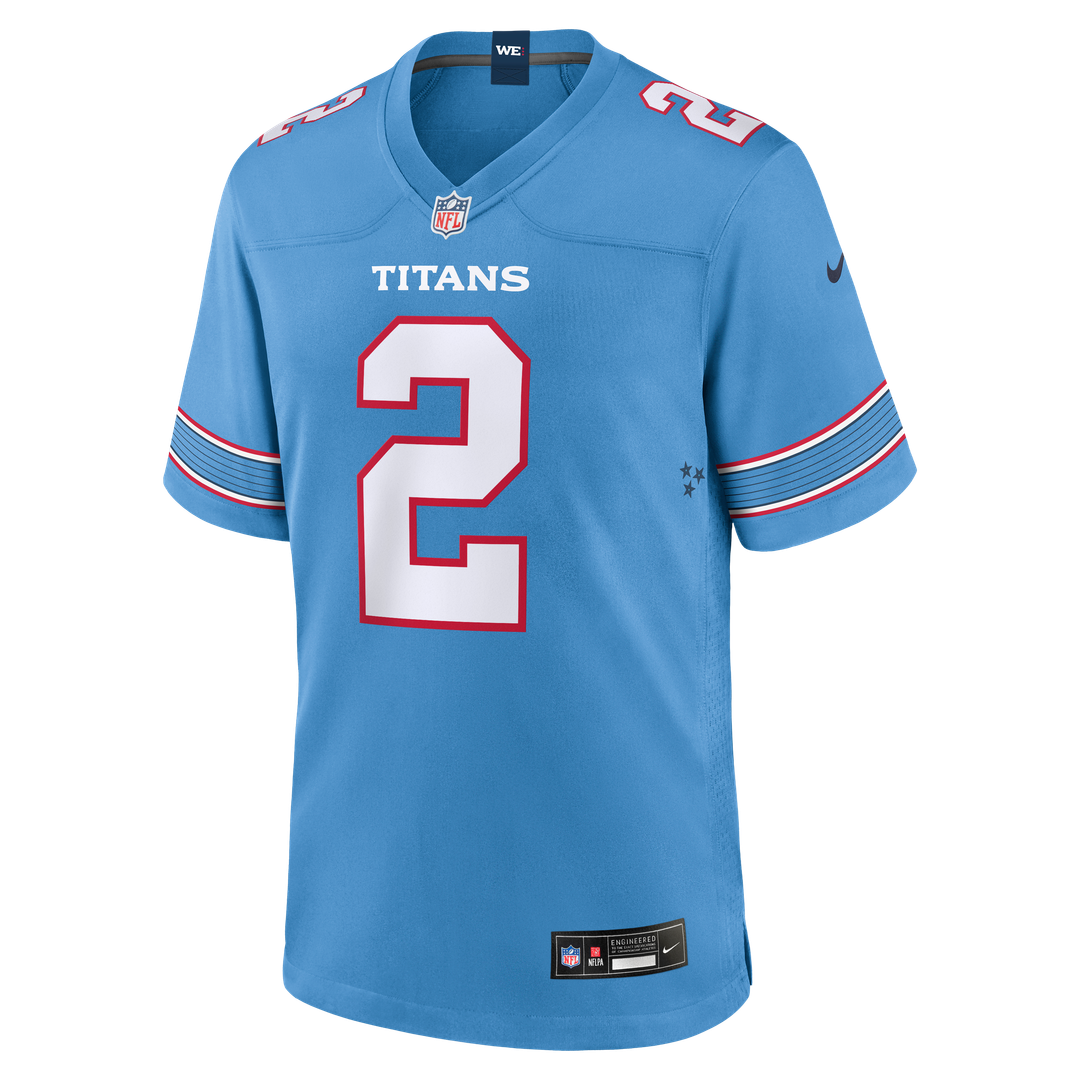 Tennessee Titans Tyjae Spears Nike Light Blue Game Jersey product image 2