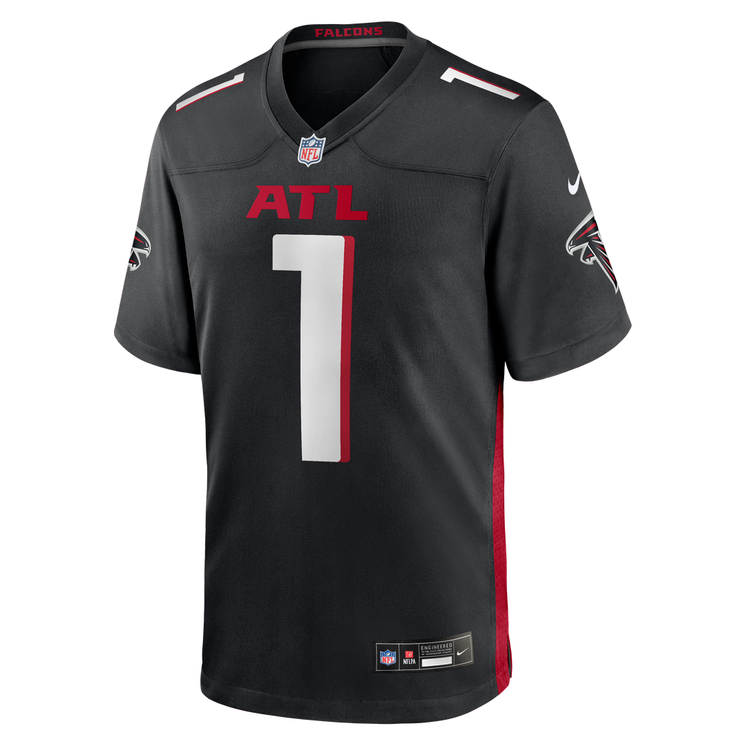 Atlanta Falcons Number 1 Groom Nike Black Game Jersey product image 2