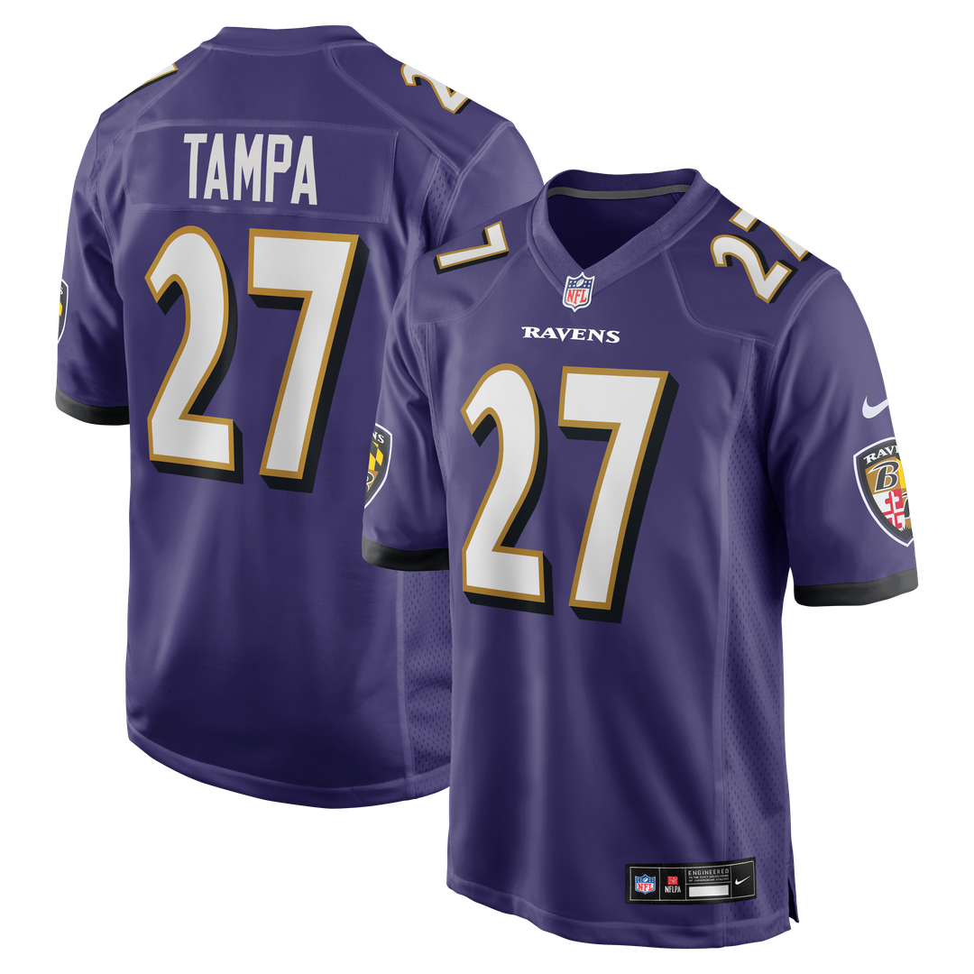 Baltimore Ravens T.J. Tampa Nike Purple Game Jersey product image 1