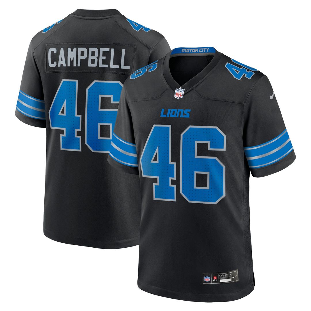 Detroit Lions Jack Campbell Nike Black 2nd Alternate Game product image 7