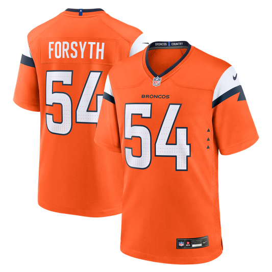 Denver Broncos Alex Forsyth Nike Orange Game Jersey product image 1