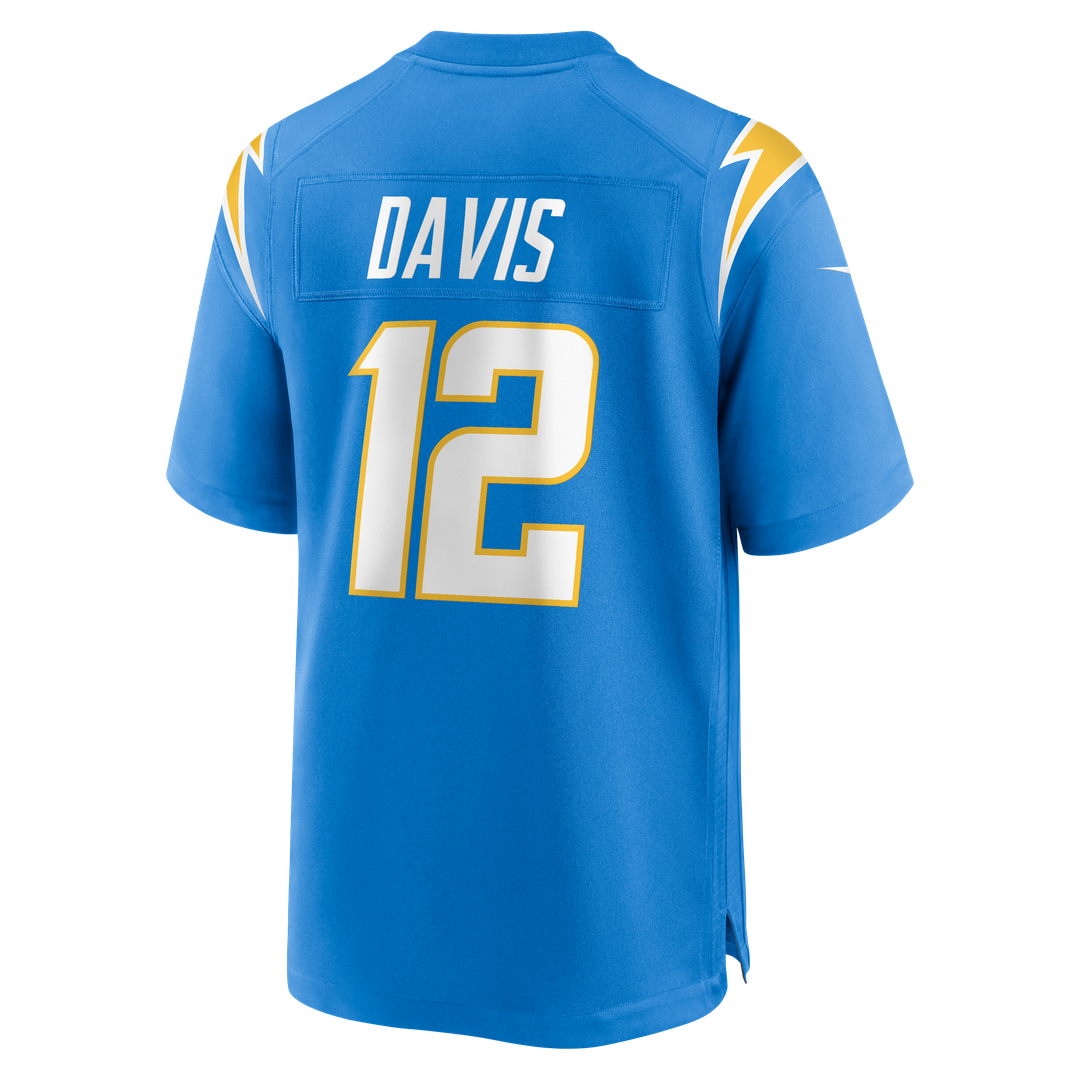 Los Angeles Chargers Derius Davis Nike Powder Blue Game product image 3