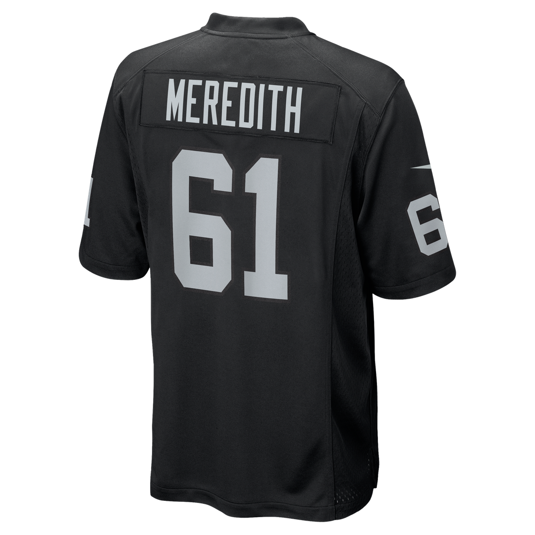 Las Vegas Raiders Jordan Meredith Nike Black Game Jersey product image 3