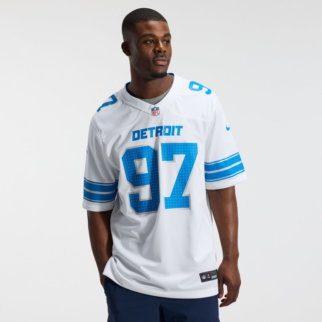 Detroit Lions Aidan Hutchinson Nike White Game Jersey product image 15
