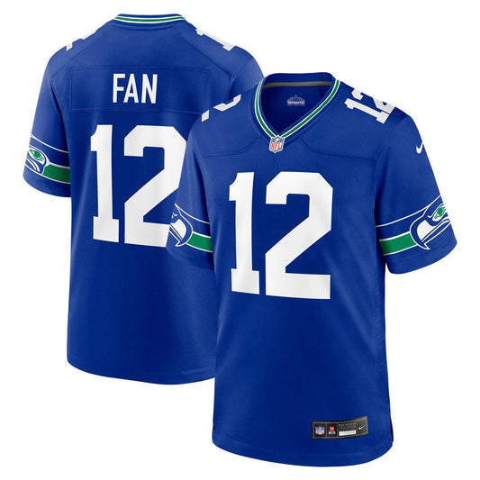 Seattle Seahawks 12s Nike Royal Throwback Game Jersey product image 1