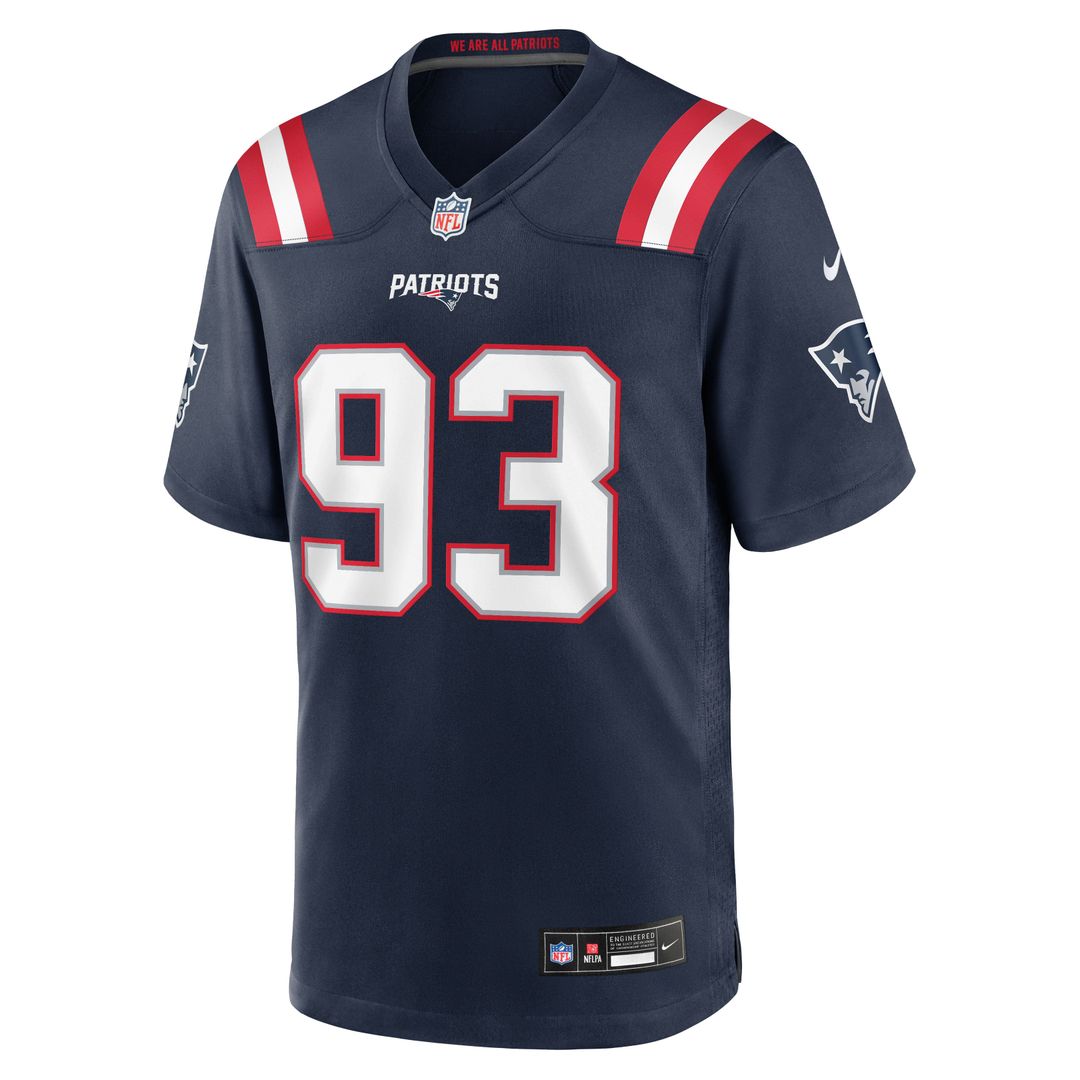 New England Patriots Leonard Taylor Nike Navy Game Jersey product image 4