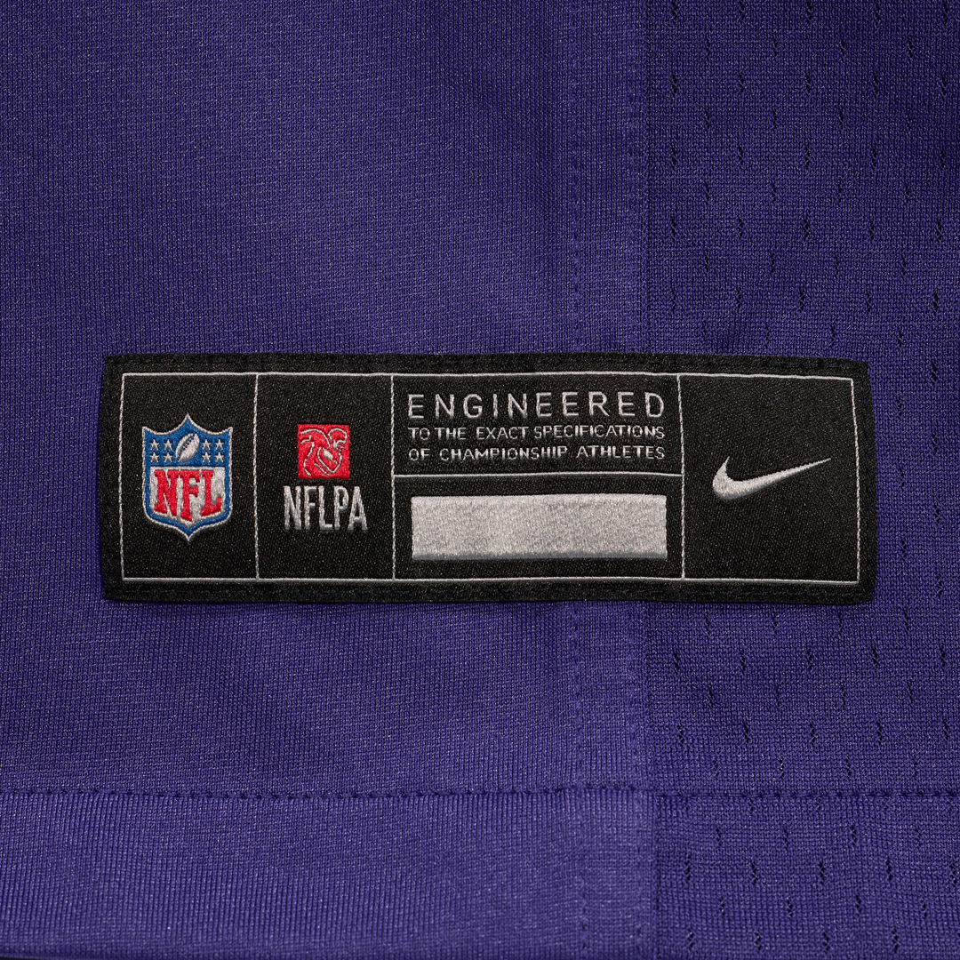 Baltimore Ravens Carson Vinson Nike Purple Game Jersey product image 6