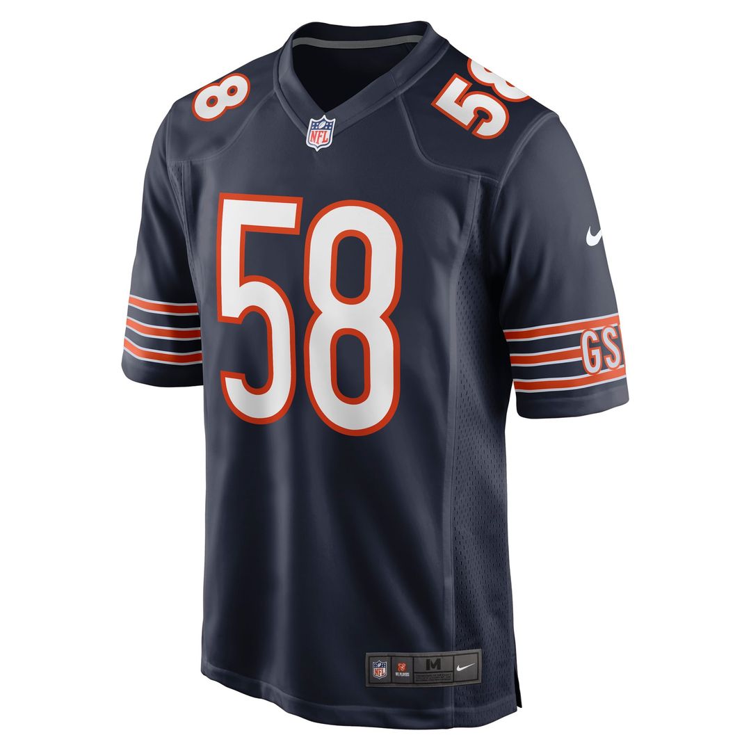 Chicago Bears Darnell Wright Nike Navy Game Jersey product image 2