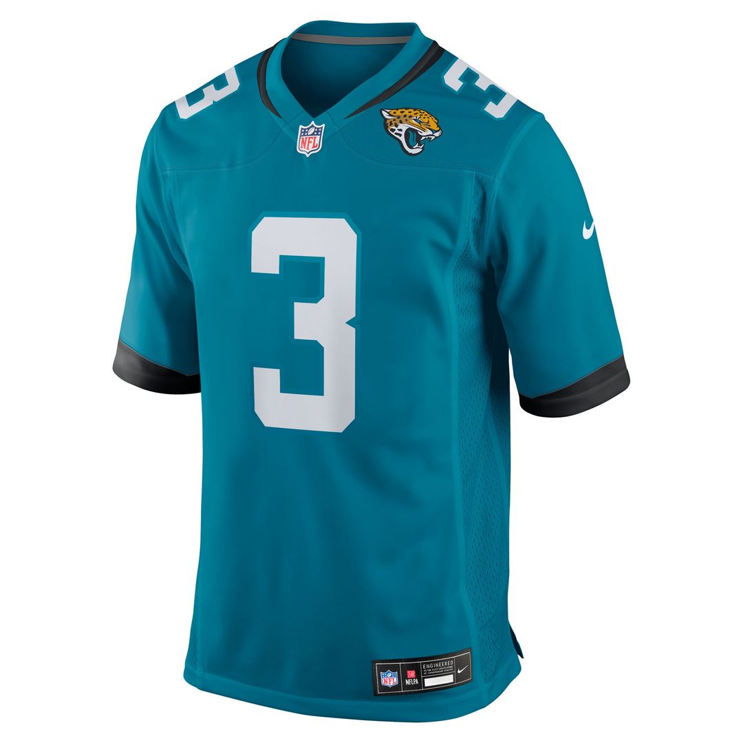Jacksonville Jaguars Jakobi Meyers Nike Teal Game Jersey product image 2