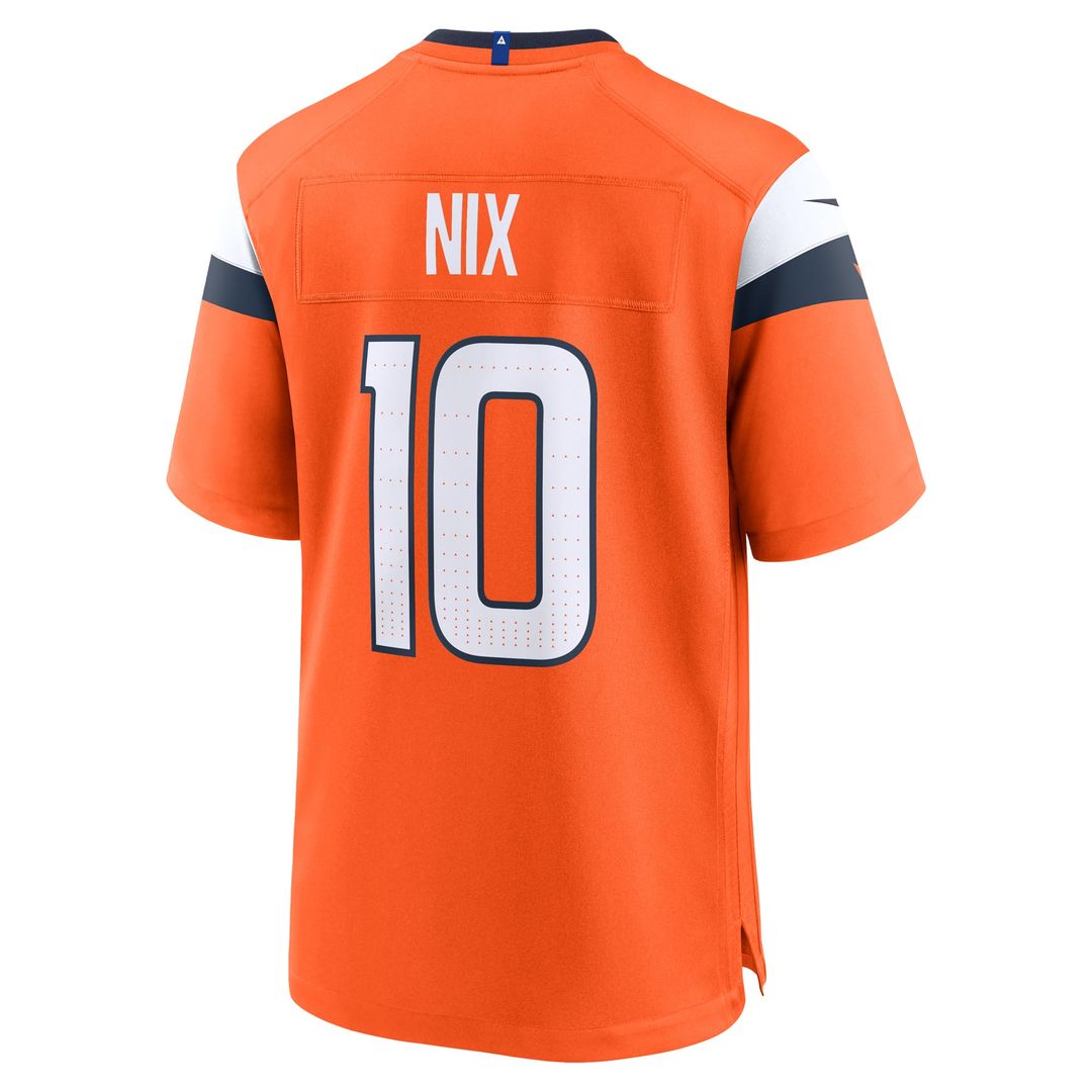 Denver Broncos Bo Nix Nike Orange Game Jersey product image 13