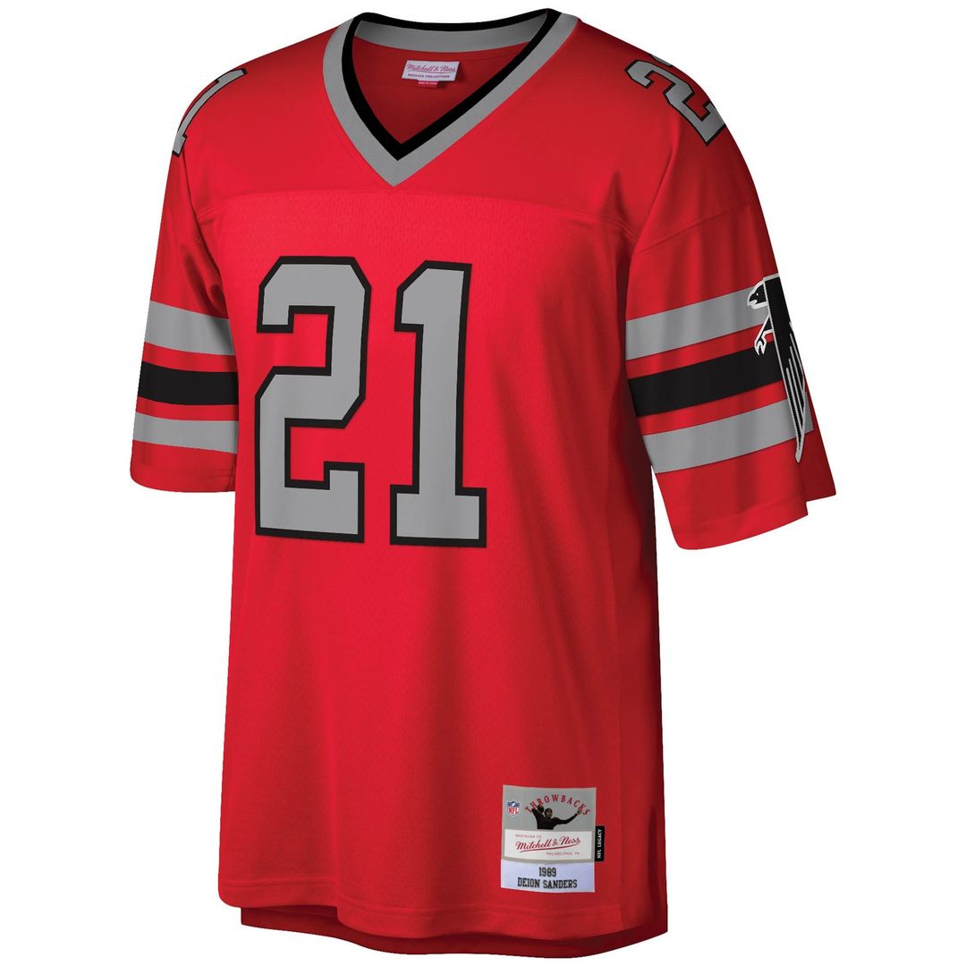 Atlanta Falcons Deion Sanders Mitchell & Ness Red Legacy product image 5