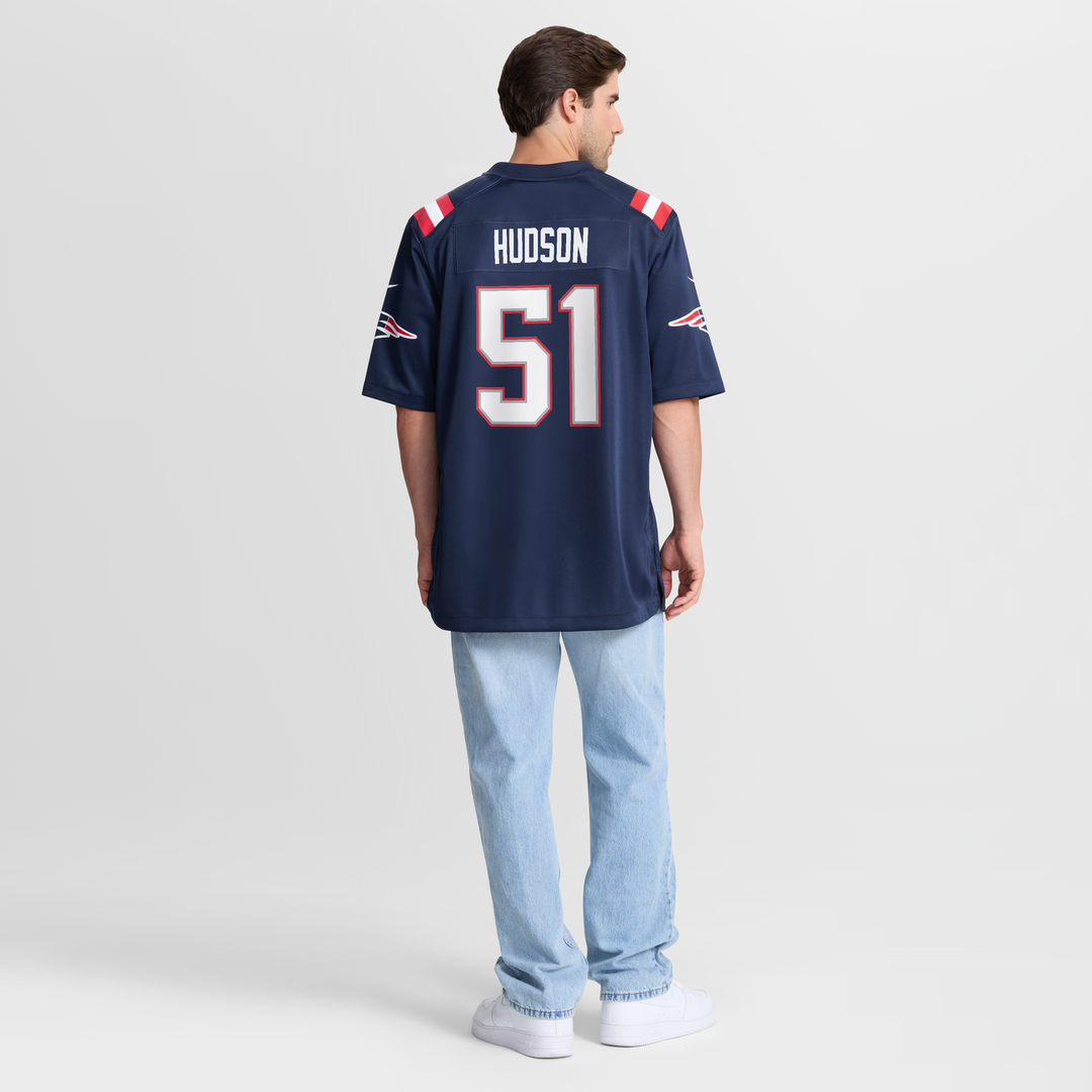 New England Patriots James Hudson Nike Navy Game Jersey product image 3