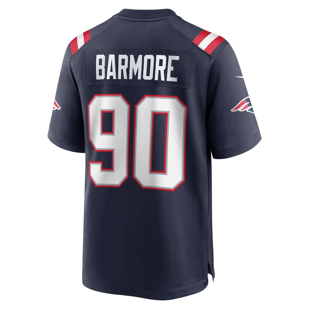New England Patriots Christian Barmore Nike Navy Game Jersey product image 3