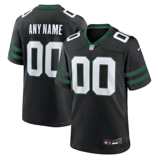 New York Jets Nike Legacy Black Alternate Custom Jersey product image 1